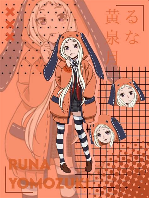 kakegurui girl in orange.